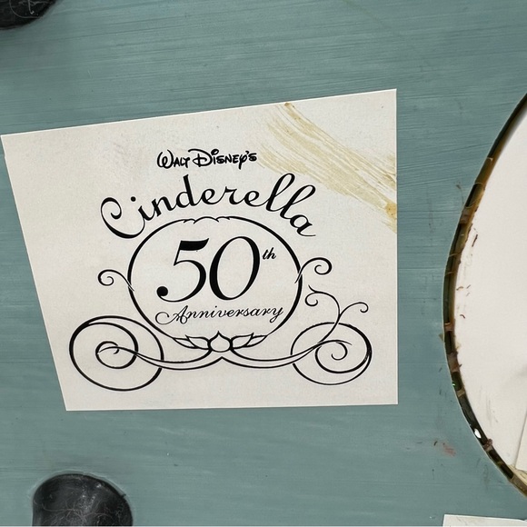 Disney  50th Anniversary Musical Snow Globe Carriage with Cinderella and Prince - Picture 13 of 17